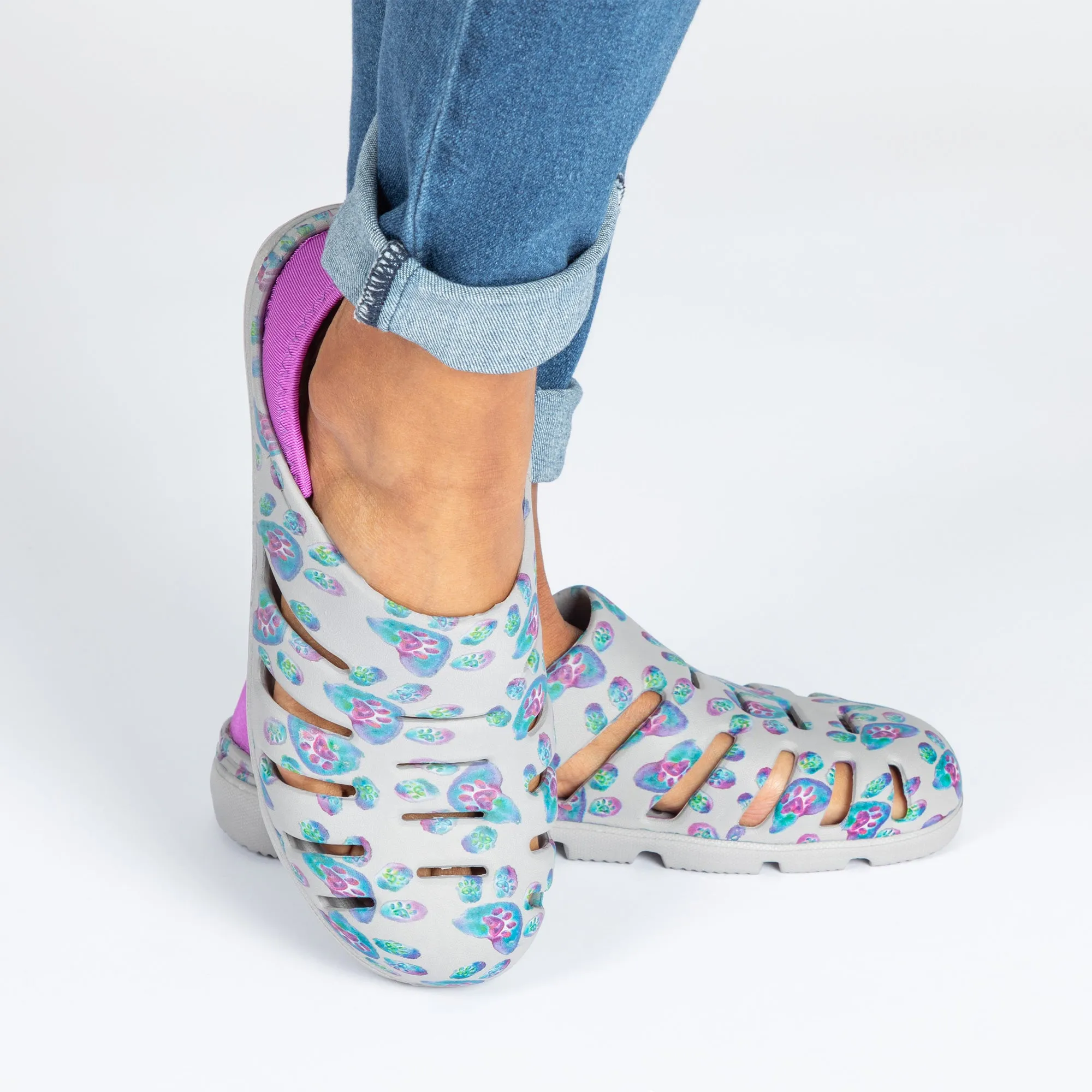 Ultralite&trade; Colorful Print Sport Slip-On Shoes