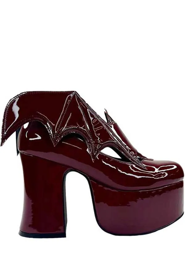 Vampira [Oxblood] | PLATFORM HEELS*