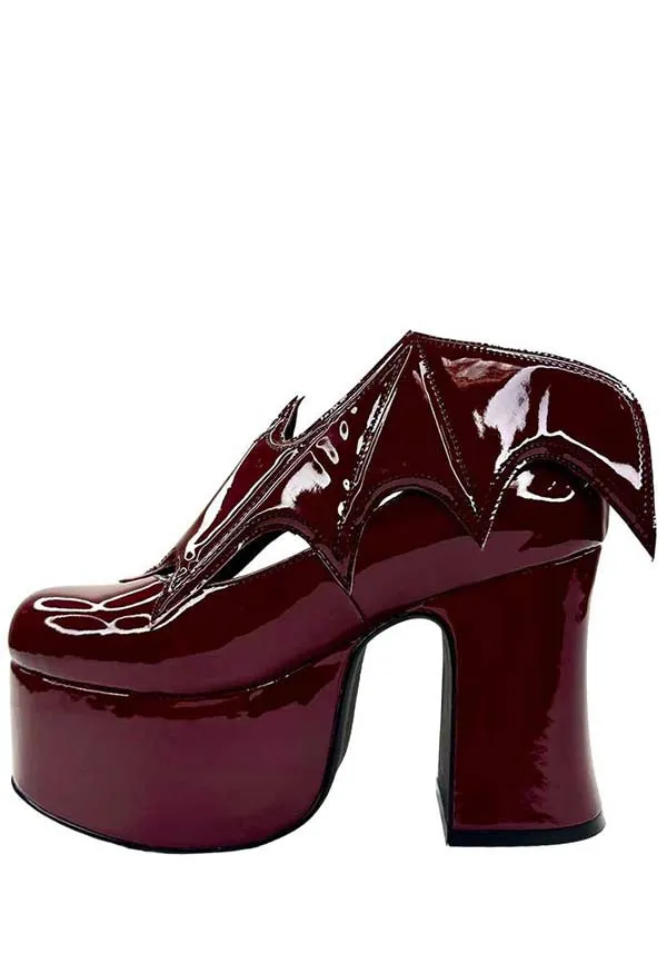 Vampira [Oxblood] | PLATFORM HEELS*