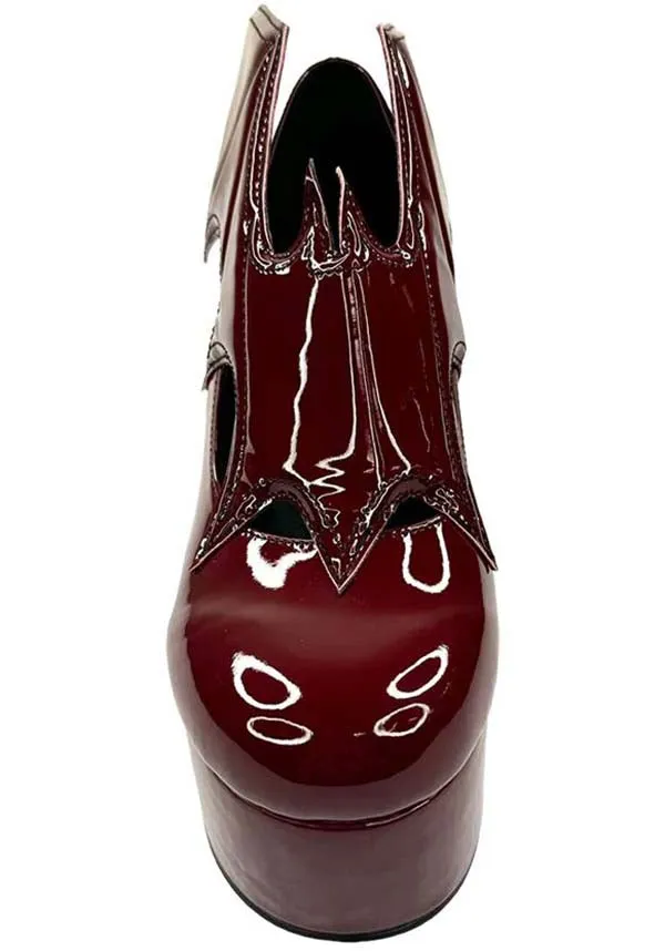 Vampira [Oxblood] | PLATFORM HEELS*