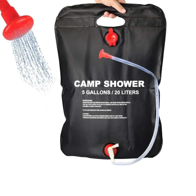 Water Bags 20L Outdoor Camping Hiking Solar Shower Bag