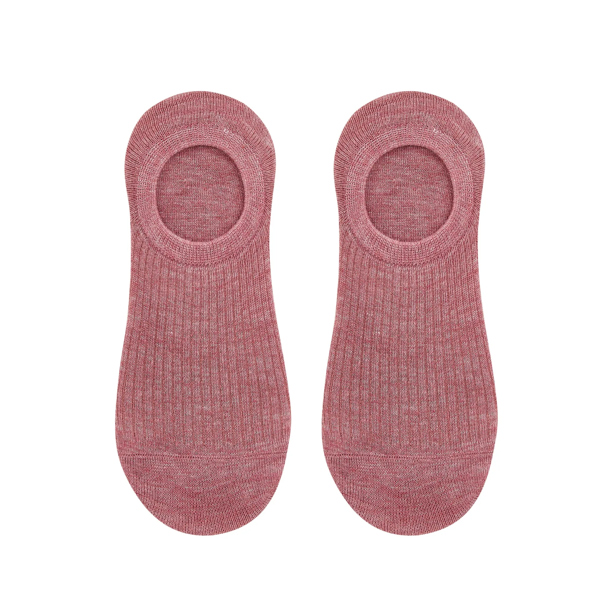 Womens Colored Striped Invisible Foot Socks