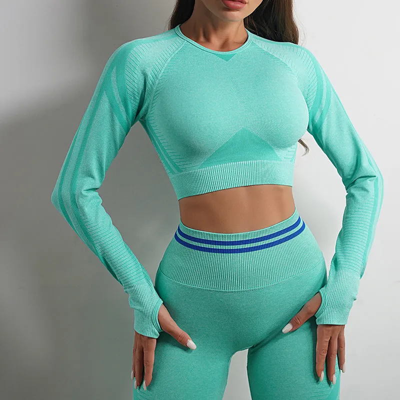 Women's Long Sleeve Tops Outfits & Butt Lifting Workout Sportswear