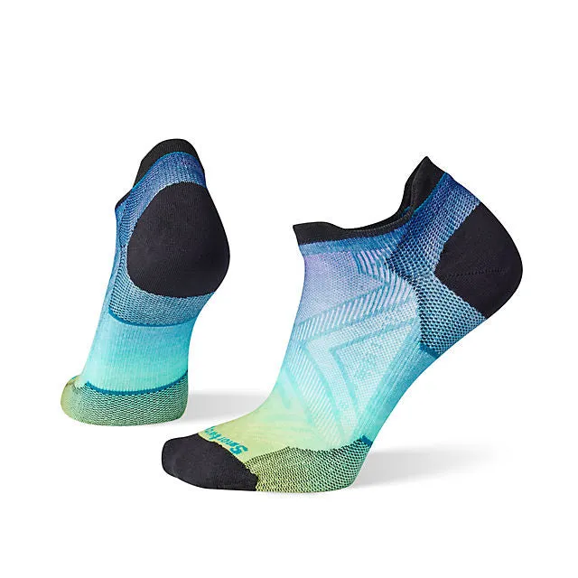 Women's Run Zero Cushion Ombre Print Low Ankle Socks