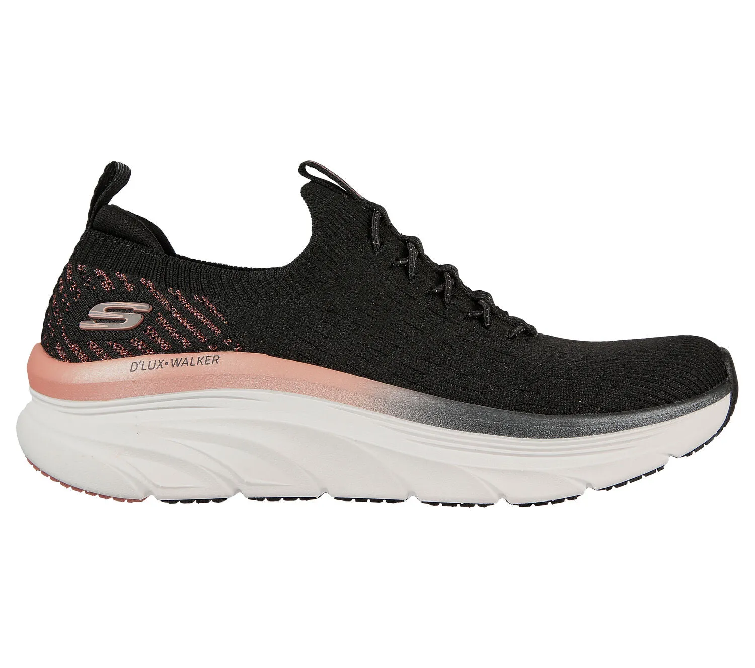 Women's Wide Fit Skechers Let It Glow- 149366 D'lux Walker Sneakers