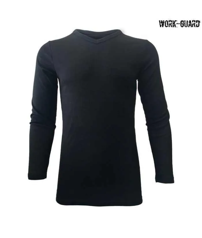 Work Guard Adult V-Neck, Long Sleeve Thermal