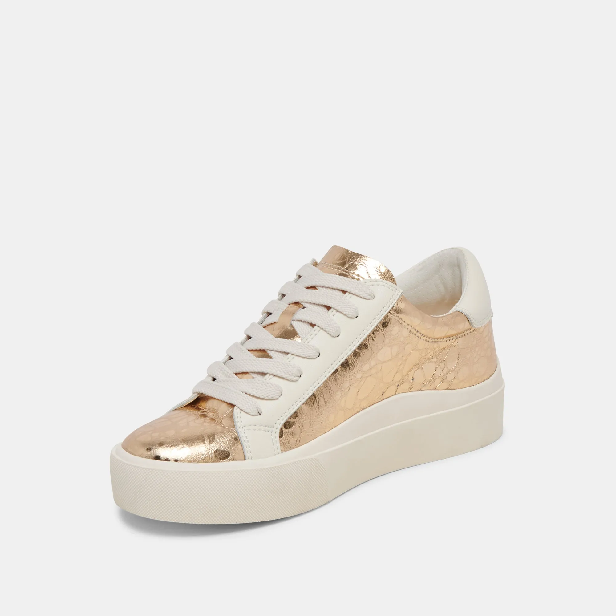 ZAYN 360 SNEAKERS GOLD DISTRESSED LEATHER