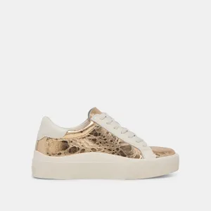 ZAYN 360 SNEAKERS GOLD DISTRESSED LEATHER