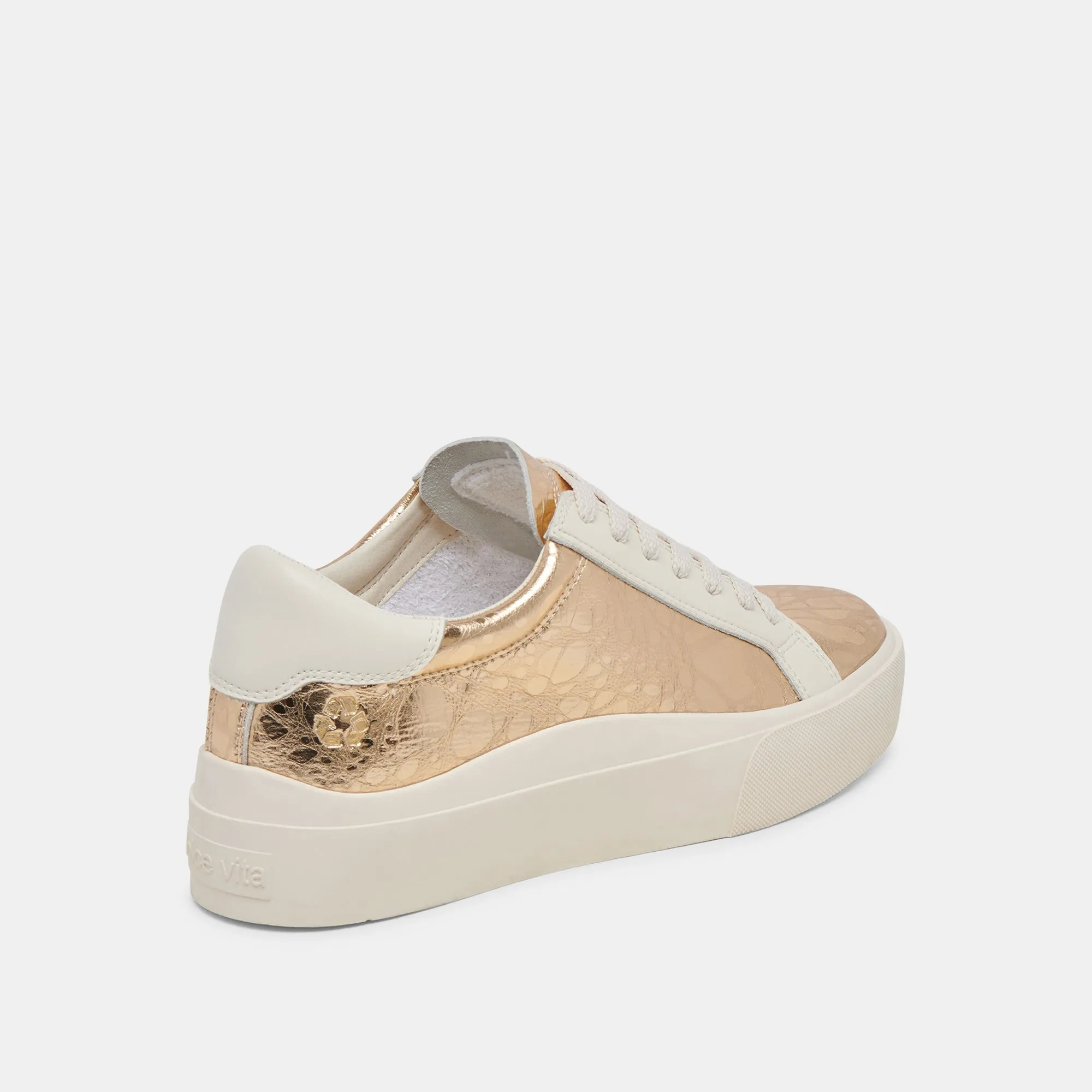 ZAYN 360 SNEAKERS GOLD DISTRESSED LEATHER