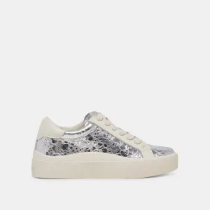 ZAYN 360 SNEAKERS SILVER DISTRESSED LEATHER