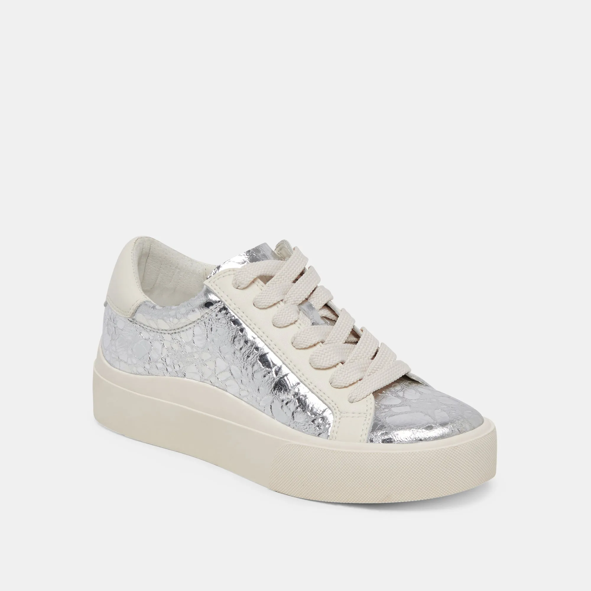 ZAYN 360 SNEAKERS SILVER DISTRESSED LEATHER